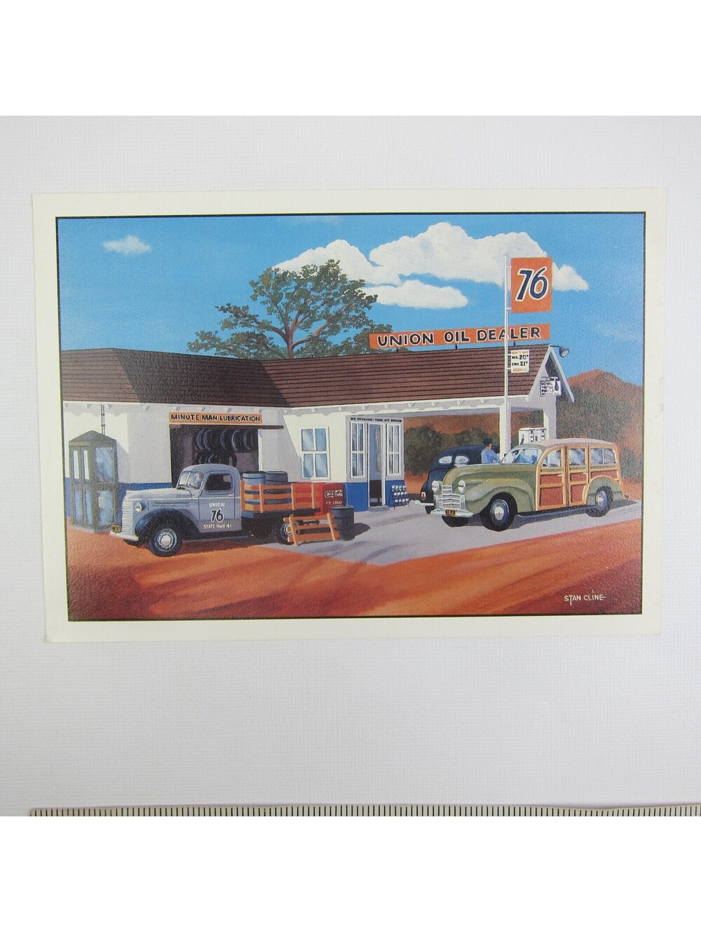 Stan Cline Auto Classics 1940s Art Print Chevy Truck, Mercury, Oldsmobile Woody